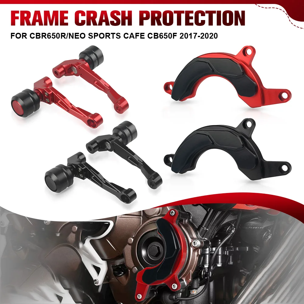 

For Honda CBR650R/Neo Sports Cafe Motorcycle Engine Covers Frame Crash Pads Case Sliders Protector CB650F 2017 2018 2019 2020