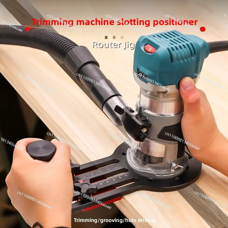 KD-0225 Woodworking Edge Trimmer Slotting Positioner Wood Board Edge Trimming Milling Groove Chamfering Auxiliary Tool