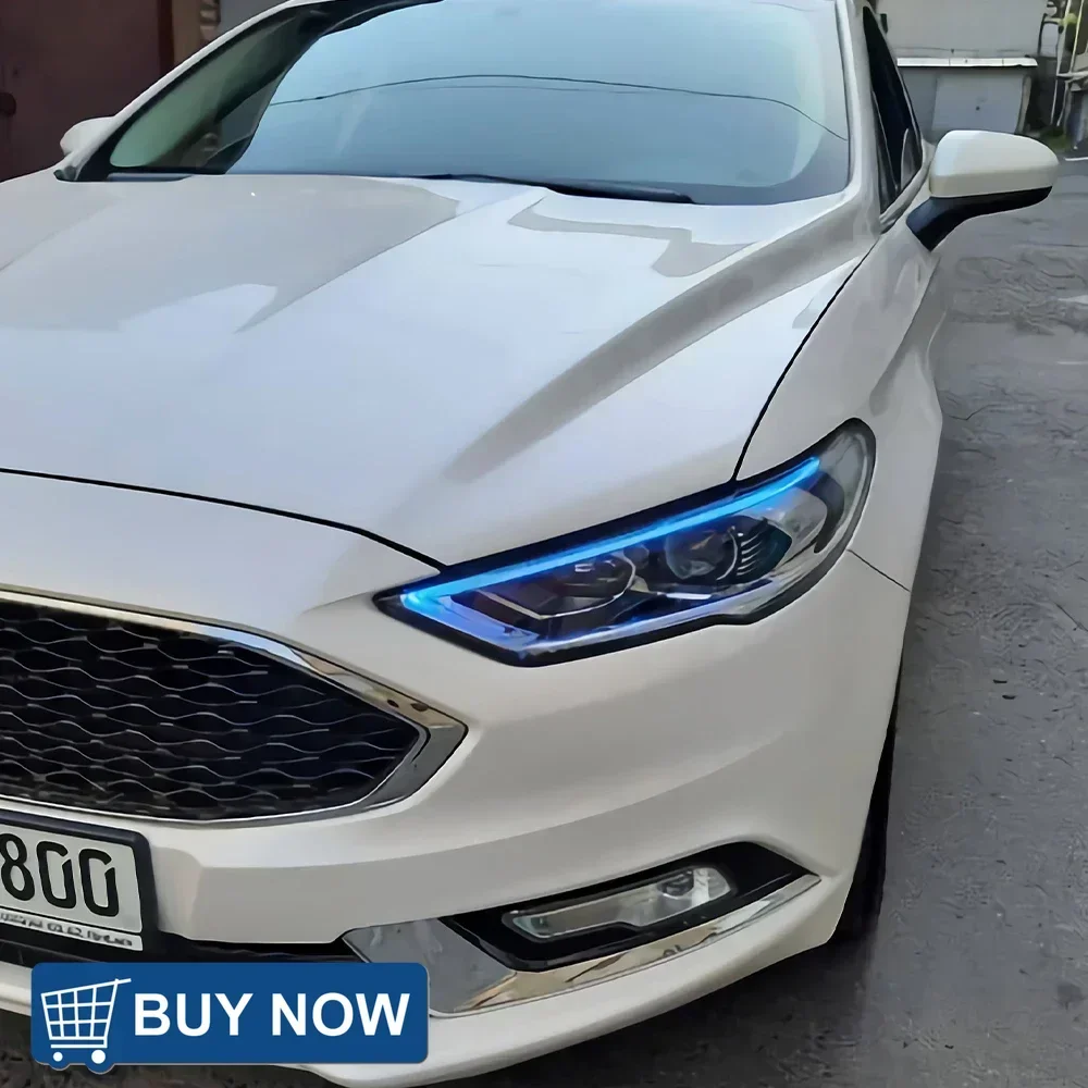 

Автомобильные фары для Ford Mondeo Fusion 2017-2021, светодиодные передние лампы автомобиля в сборе, обновление, аксессуары для линз проектора с высокой настройкой