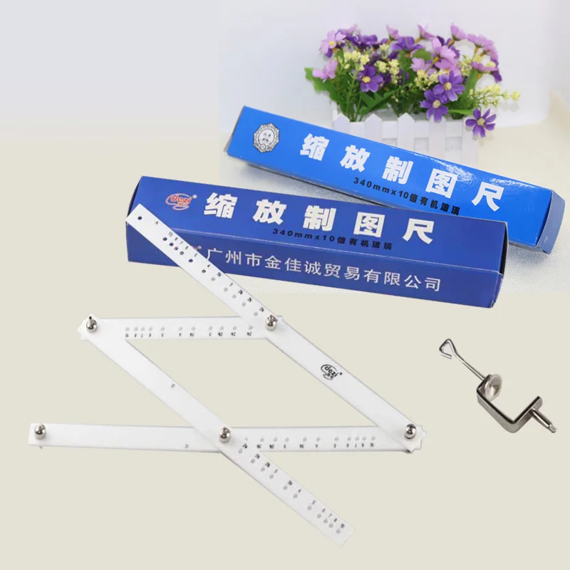 Zoom Drawing Ruler Efficient Accurate Multi-functional for Draw Sketch Design Model Production