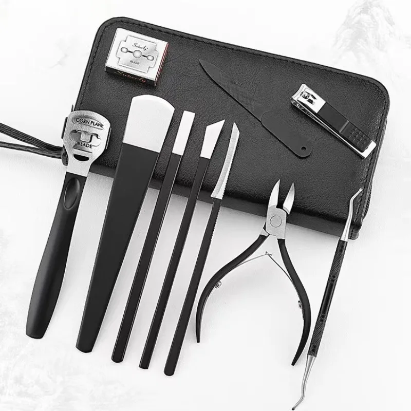 Strumenti professionali per coltelli per Pedicure Kit per la cura dei piedi rimozione della pelle morta Pedicure per unghie incarnite per strumento per piedi 10 pz/set