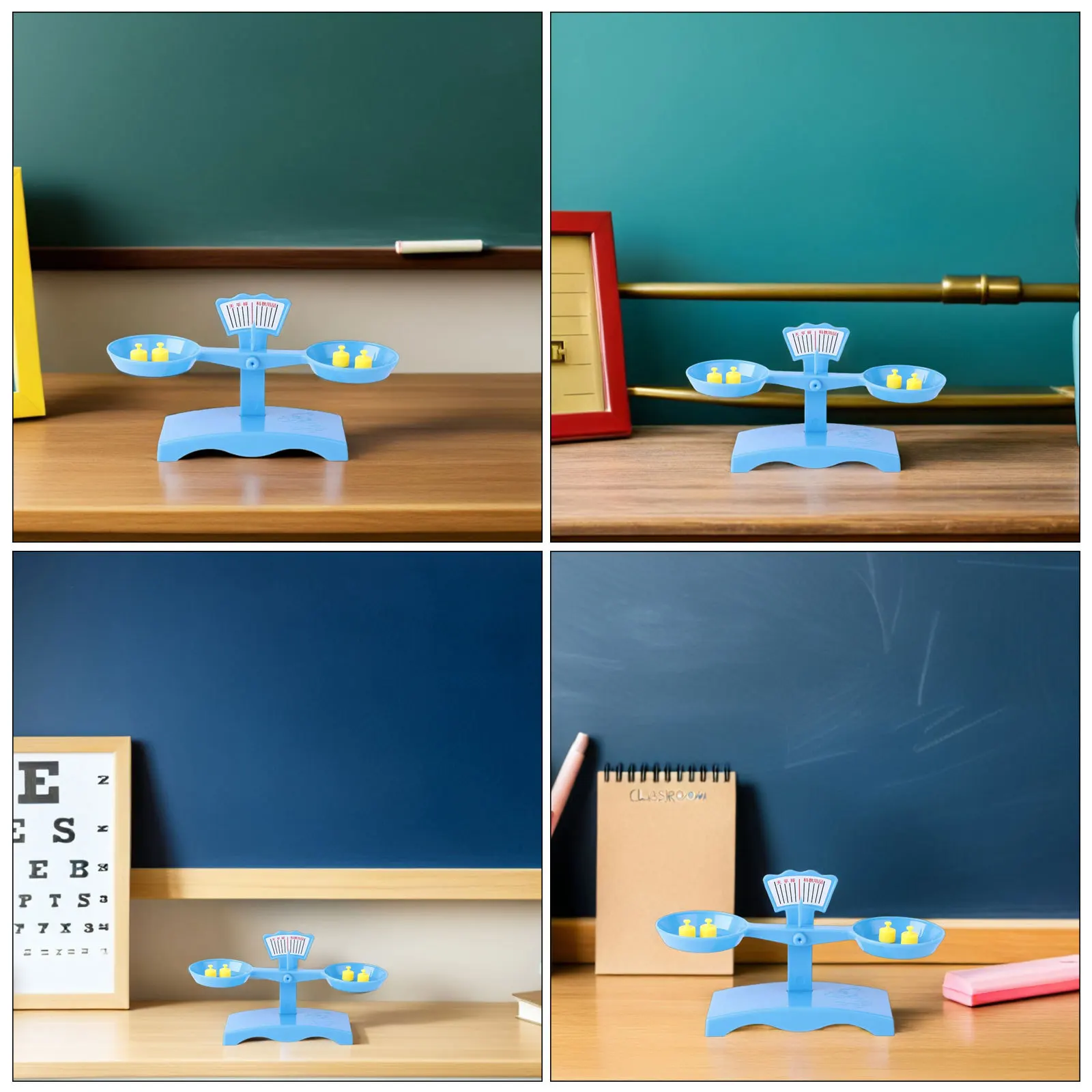 1Set Kids Balance Scale Assembly Plaything Stem Activities Math Learning Games Math Balance Scale for Kids Assembly Science Toy