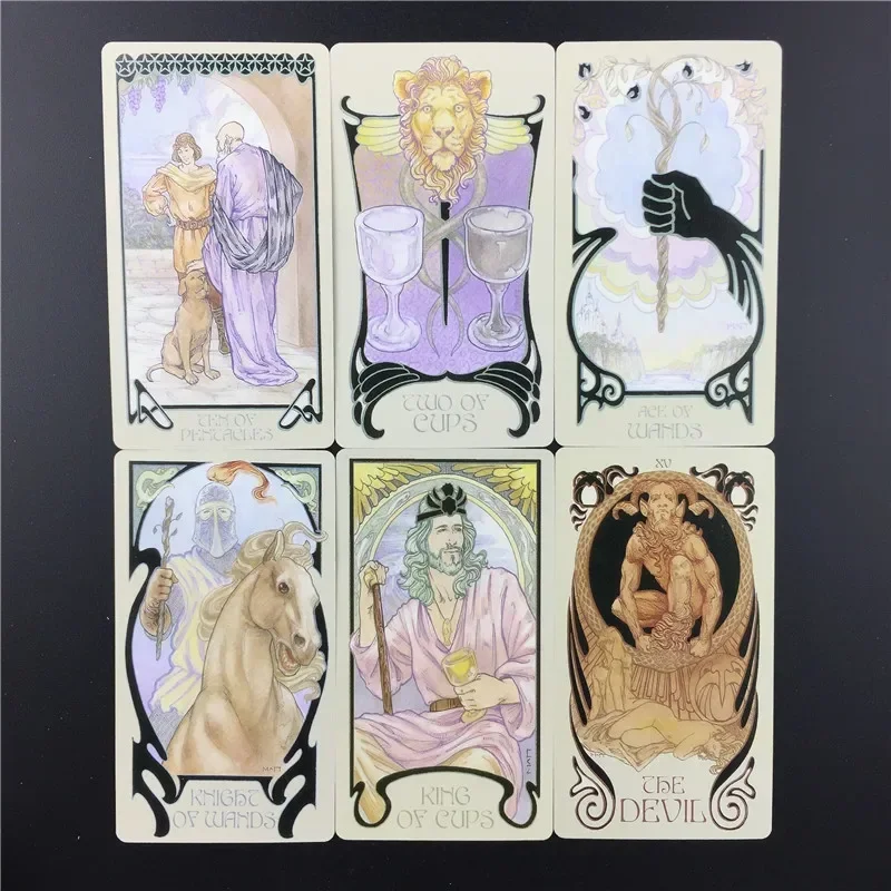 English Ethereal Visions Illuminated Tarot Cards Deck Board Table Games For Party Playing Card Entertainment Game