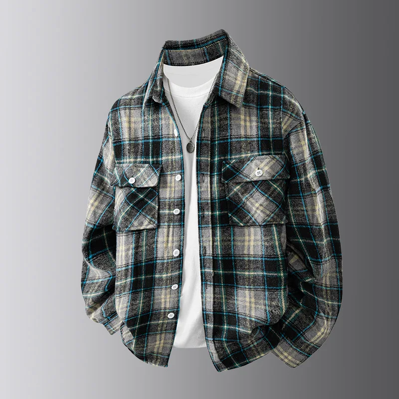 New 2025 Men's Fashionable Casual Versatile Jacket Loose Trendy Soft Durable Spring Autumn Classic