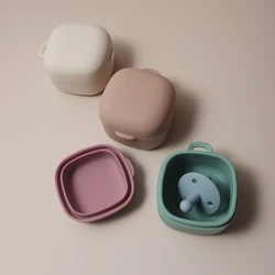 New arrival Hot Sell thick  Baby Pacifier Case food storage box Silicone Nipple Cover for infant