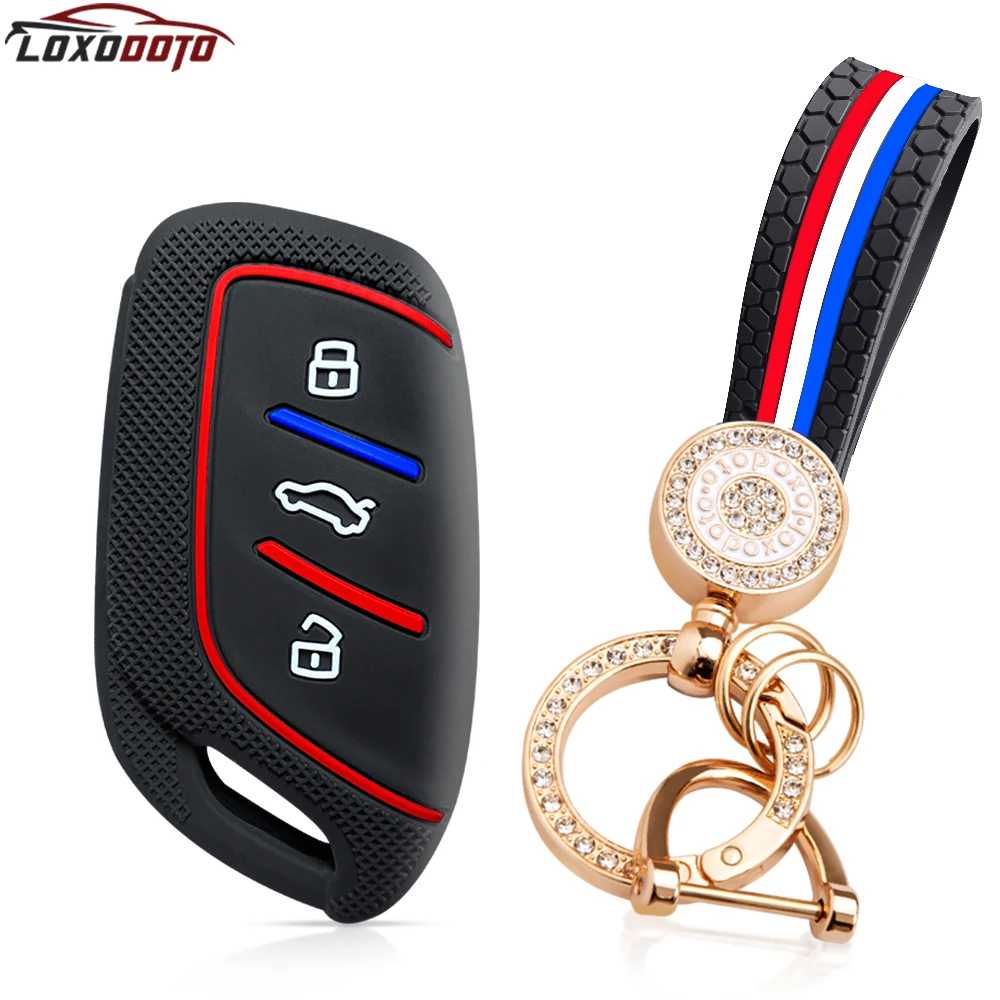 Funda de silicona para llave de coche, cubierta remota, soporte para MG ZS HS GT MG4 MG6 MG5 VE ZX EHS, accesorios 2023 2022 2024