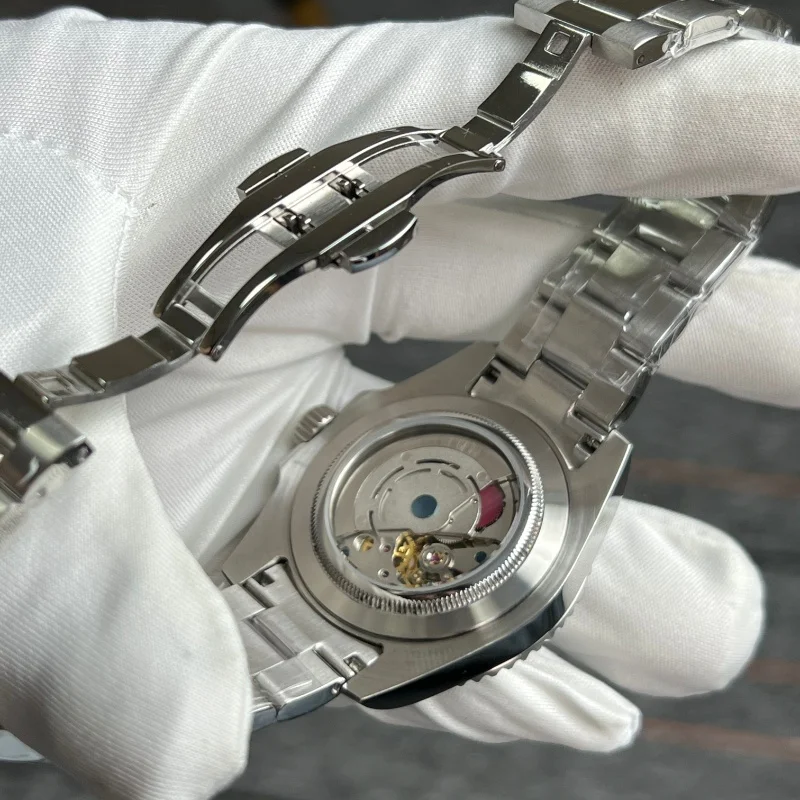 TIME TOKEN Men's Mechanical Watch - Luxury Ceramic Bezel Automatic GMT 10bar Waterproof Sapphire Glass New Design