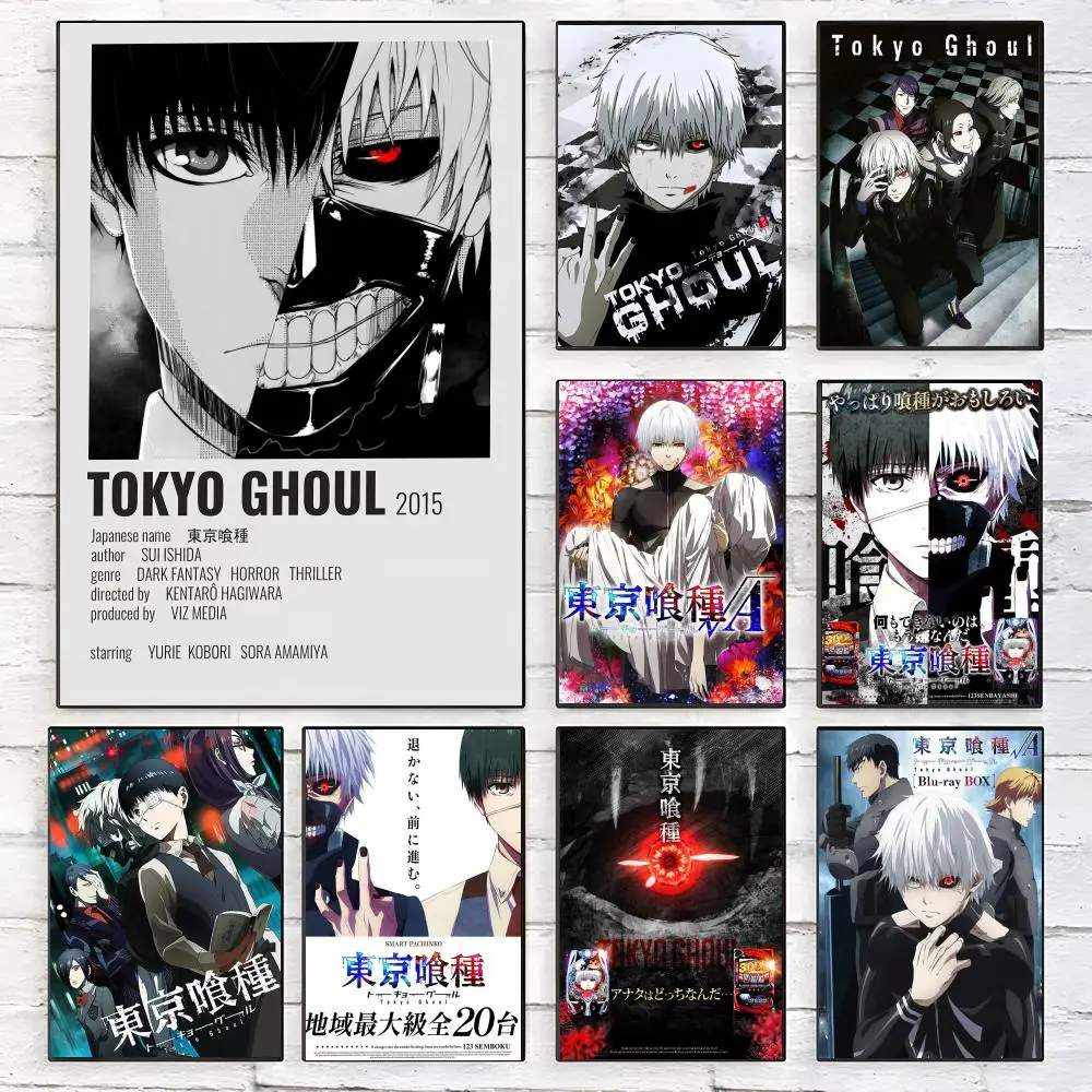 Anime T-Tokyo Ghoul Poster Trendy Aesthetic Wall Art poster high-end Bedroom Home Cafe Decor