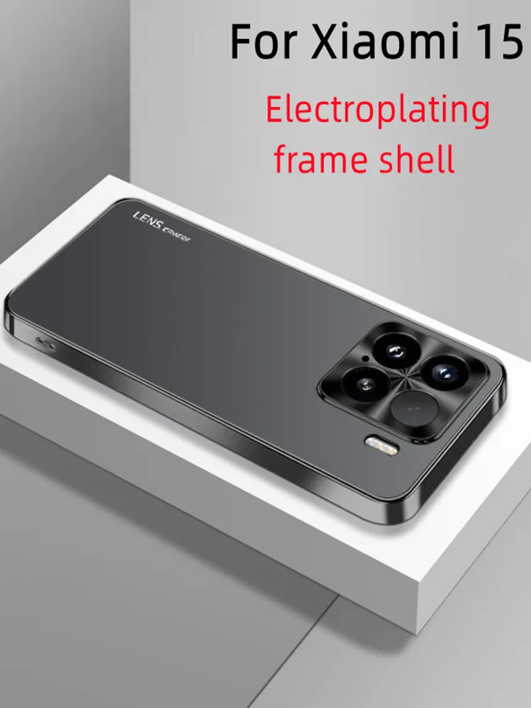 Etui na Xiaomi 15 Luksusowe galwanicznie akrylowe obiektywy Pełna pokrywa dla Xiaomi Mi 15 Odporny na wstrząsy zderzak Funda Funda — zdjęcie produktu 7