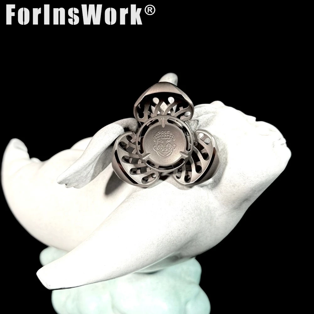 ZacLab Zirconio EDC Fidget Spinner Metallo Mini Turbo Giocattolo per alleviare lo stress per adulti Gadget per alleviare l'ansia