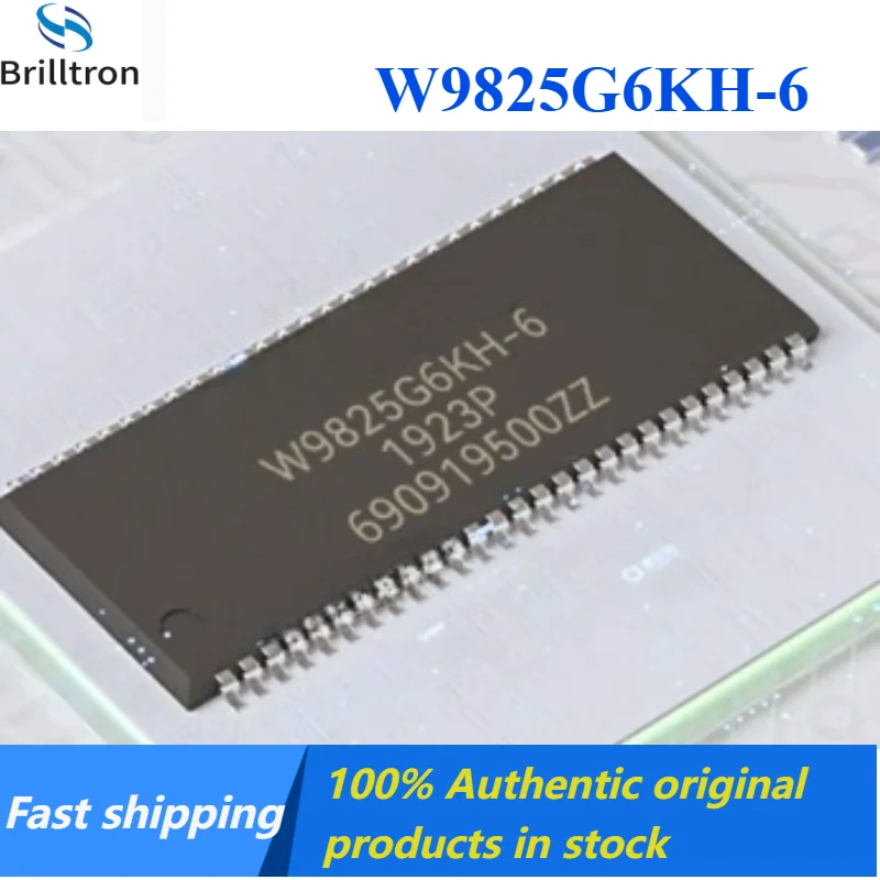 2-10PCS 100%Original W9825G W9825G6KH-6 TSOP(II)-54 256Mbit RAM Memory Chip Brand New Original in Stock , Fast Shipping.