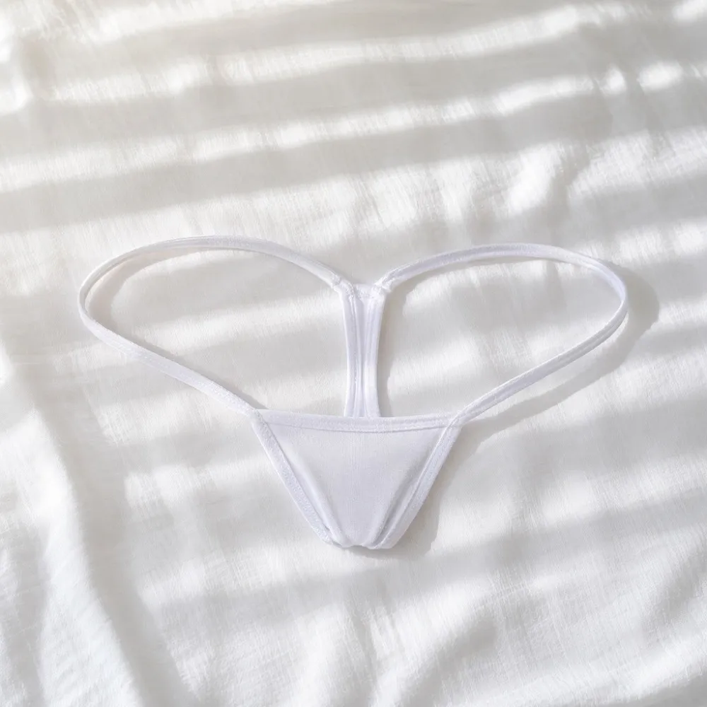 Lingerie Seamless Women Thongs Underwear Low Waist T-back Briefs Solid Color Summer T Panties Girl