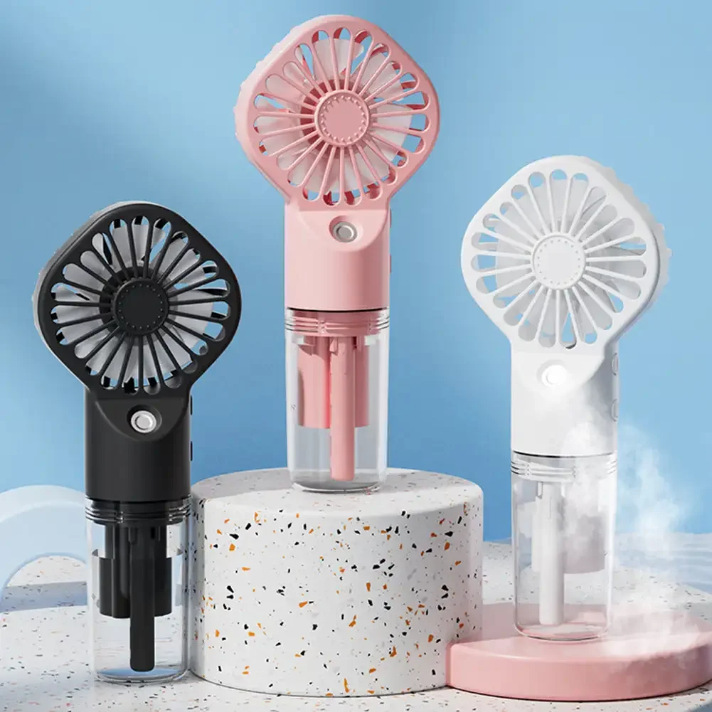 

Handheld Mini Air Conditioner USB Rechargeable Portable Humidifier Mist Cooler Cooling Spray Humidifier Fan for Home/Office/Dorm