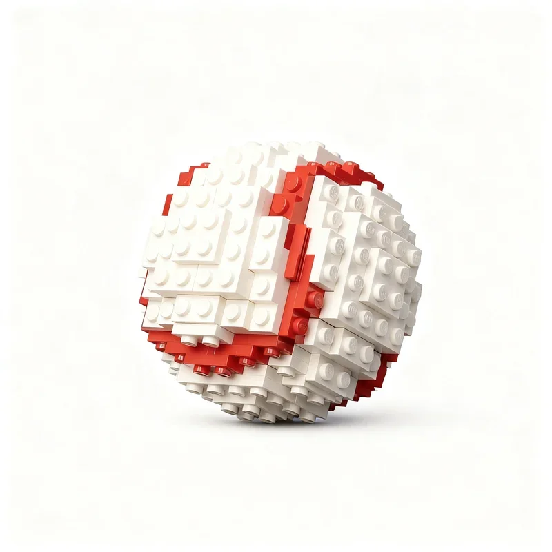 190PCS MOC Collectible Display Baseball Model DIY Creative Ideas Toy Assembly Puzzle Birthday Gift Bricks Holiday Gifts