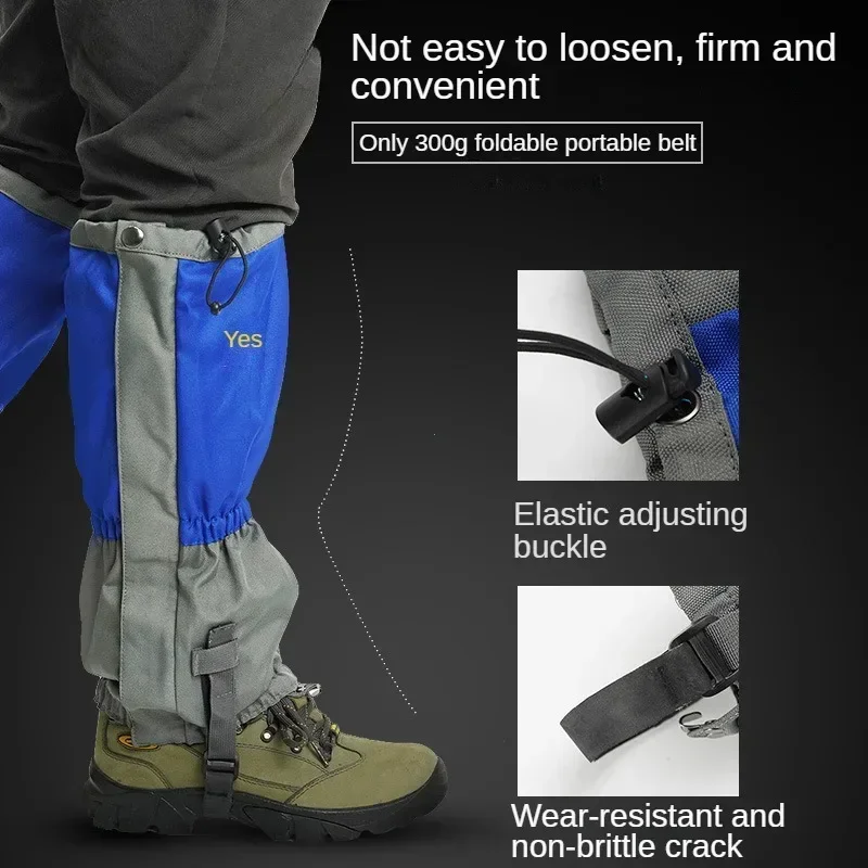 غطاء قدم مقاوم للماء مقاوم للرمل ، مدفئات الساق لتسلق الجبال ، الثلج ، المشي لمسافات طويلة ، الصحراء ، حذاء الثلج ، الرجال والنساء #3