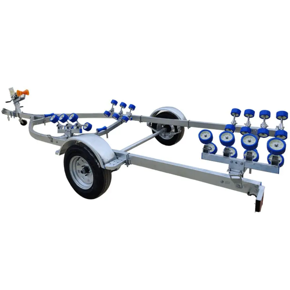 

utility trailerHigh Quality Hot-Dip Galvanized Marine Boat Trailers Made in China 500kg Capacity 5.2m Length