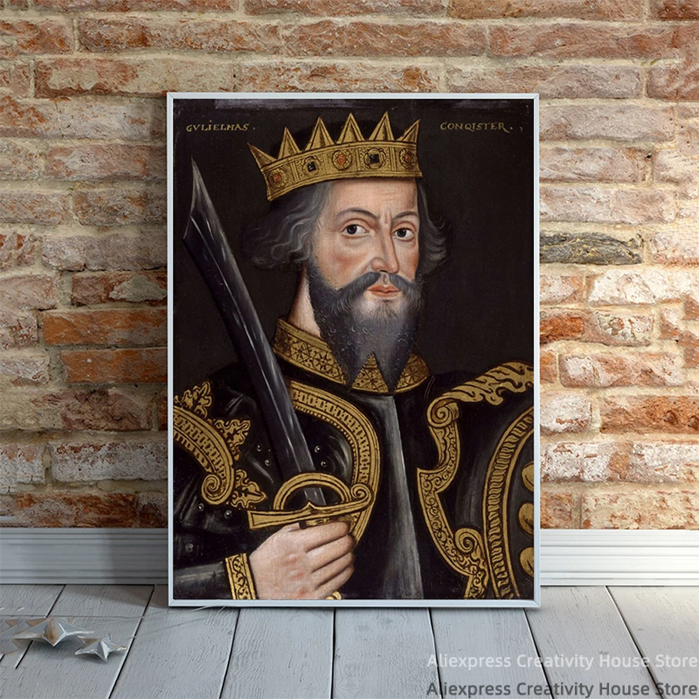 King James I Of England And Vi Of Scotland -henry V Lancaster King - William I The Conqueror Portrait King Of England Canvas