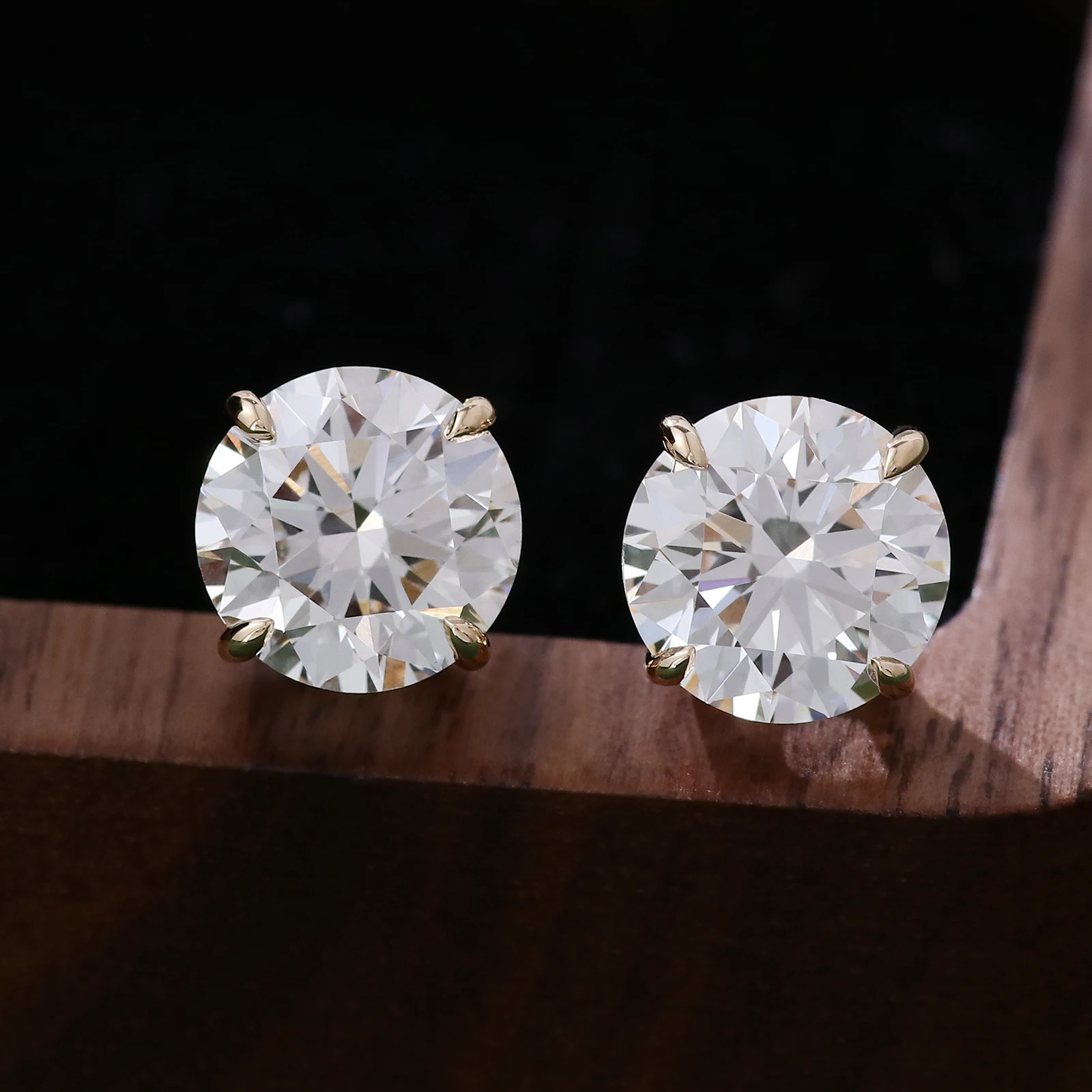 Provence Luxury Stud Earrings IGI D/VS1 1ct  Lab Diamonds KGold Engagement Jewelry for Women Classic Earring Personalized Custom