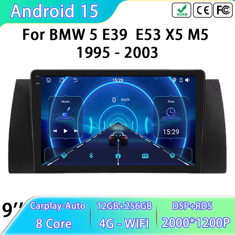 autoradio-android-15-wifi-pour-bmw-5-e39-e53-x5-m5-1995-–-2003-navigation-gps-lecteur-video-multimedia-unite-principale-stereo-no-2din