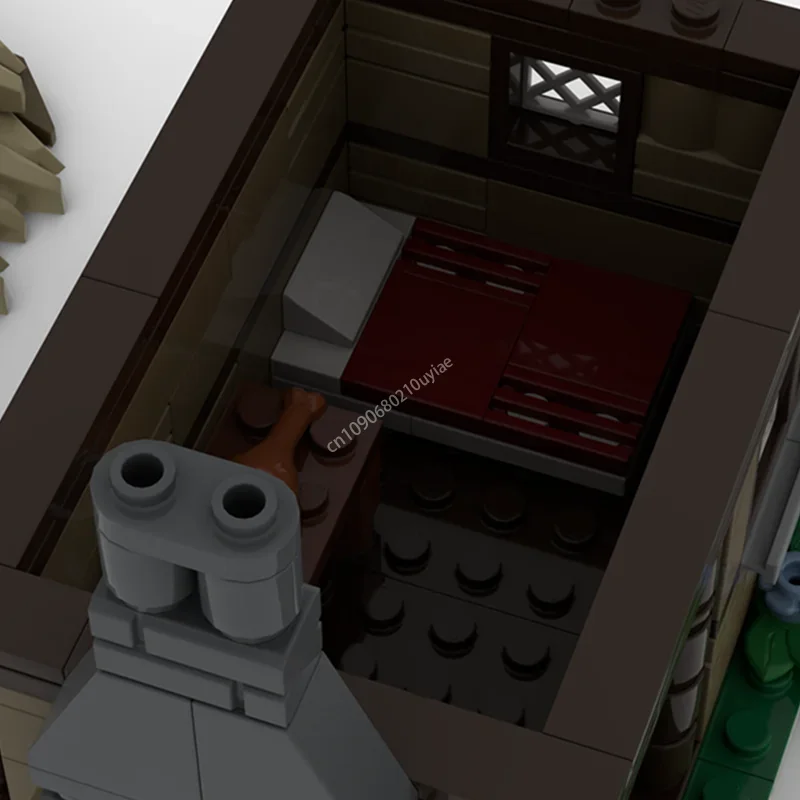 234 個 Moc 中世ホームモジュラー城建築住宅ビルディングブロック創造性組立レンガおもちゃのプレゼント