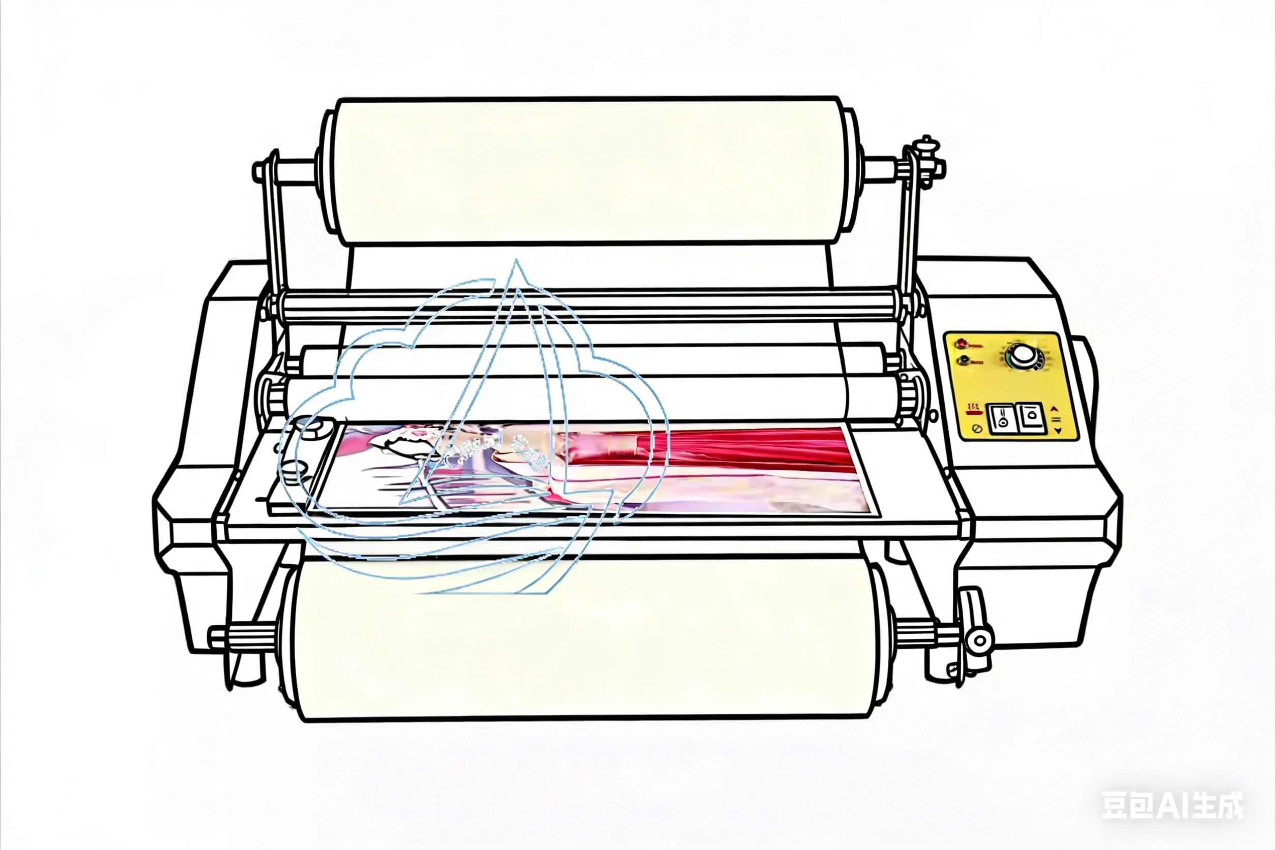 Single-Side Electric Heat Press Self-Adhesive Crystal Label for Photo Book Cold Laminating Photo Laminating Machine Accessory