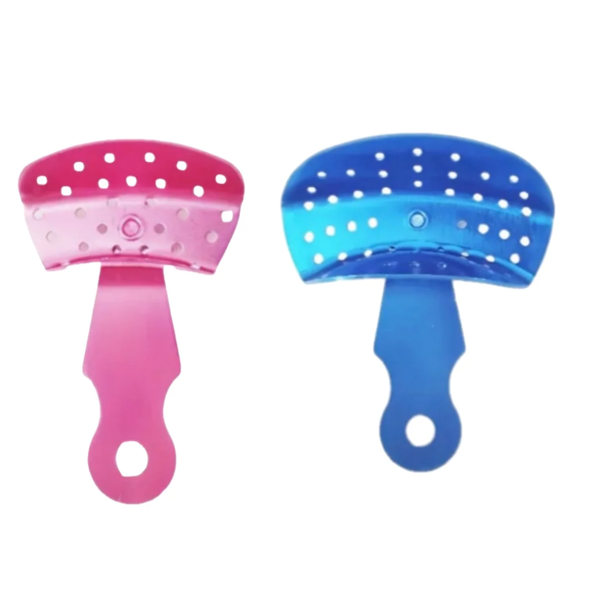 

Поднос для оттисков зубов, вращающийся регулируемый алюминиевый поднос для взрослых и детей, автоклавируемые перфорированные лотки для оттисков, инструменты для полости рта