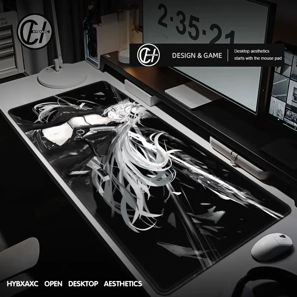 

Desk Mat Anime Game Mouse Mat Arknights Lappland Mousepad With Pad Gaming Accessories Prime Gaming XXL Keyboard Pad Stitch Paddi