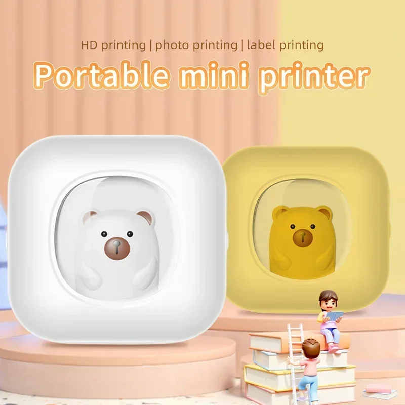 GlowMartHandheld Printer Label Printer Photo Mini Mobile Paper And Sticker Ink Jet Printer