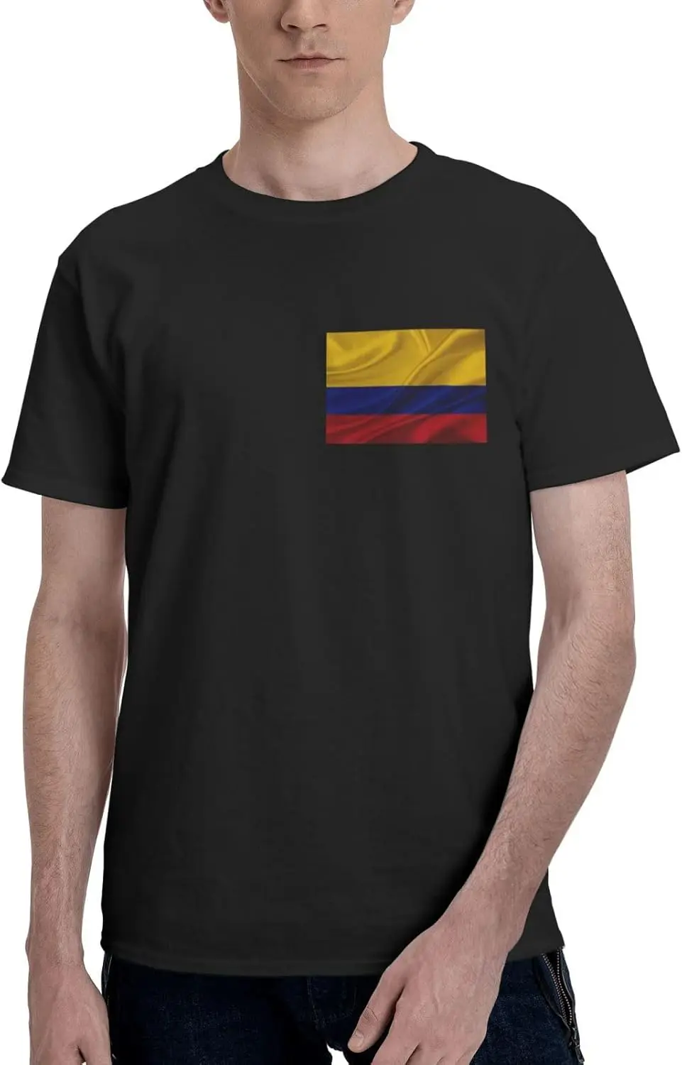 Colombia Flag T Shirt Men's Short Sleeve Tops