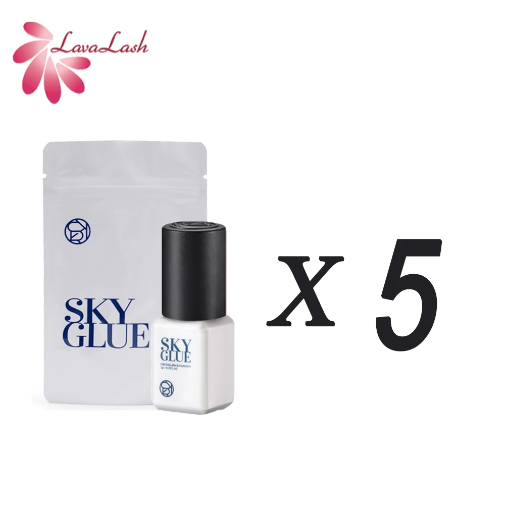 SKY – capuchon bleu Glue1-2 secondes pour Extension de cils, temps de séchage rapide coréen, forte rétention de l'adhésif, outils de maquillage longue durée