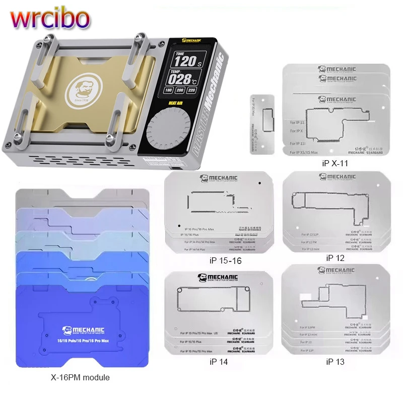 MECHANIC Heat Air Intelligent Temperature Control Preheating Platform For iPhone X-15 16Pro Max Motherboard IC Chip Welding Tool