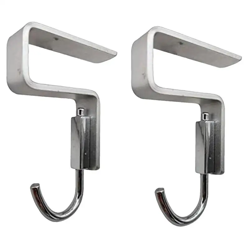 

Purse Hook For Desk Multifunctional Desk Edge Hook High Load-bearing Desk Mount Bag Holder Hooks 2X No Punching Heavy Duty