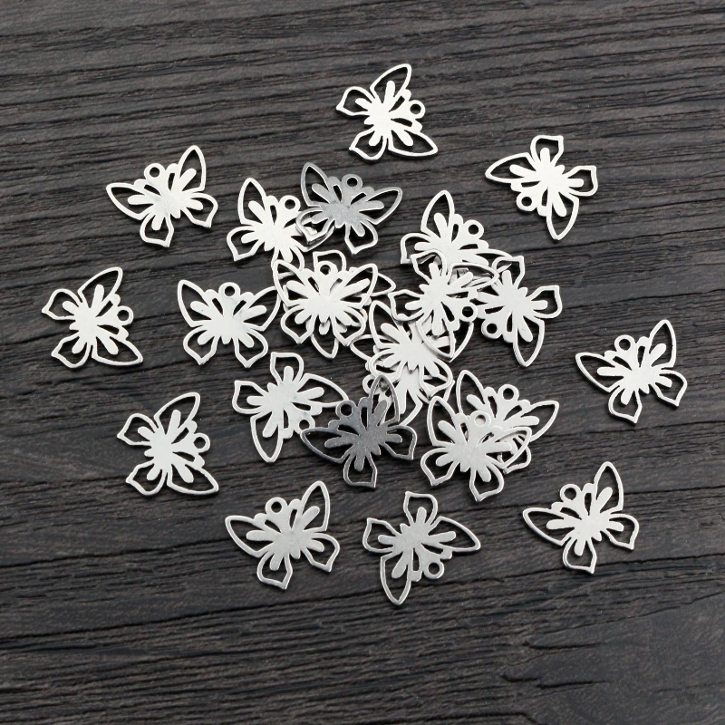 30 sztuk 12x11mm nie znikną uroki 316 ze stali nierdzewnej Charms handmade Craft wisiorek tworzenia biżuterii, DIY dla naszyjnik