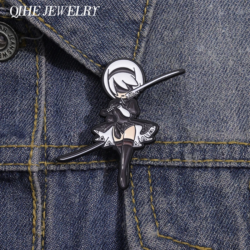Cartoon-Charaktere Emaille-Pins Abenteuer Cosplay Spiel Coole Mädchen Brosche Rucksack Anstecknadel Lustiger Schmuck Geschenk für Kinder Freunde
