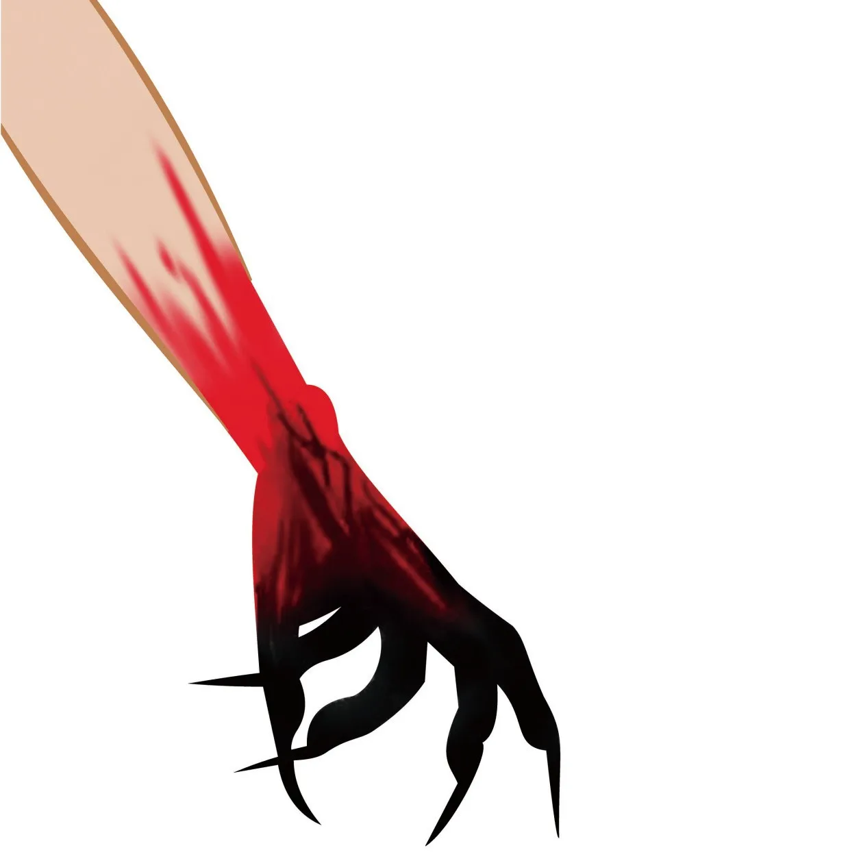 New Halloween Ghost Festival Nail Gloves Dance Party Long Paw Performance Ghost Claw Blood Stained Gloves Clothing