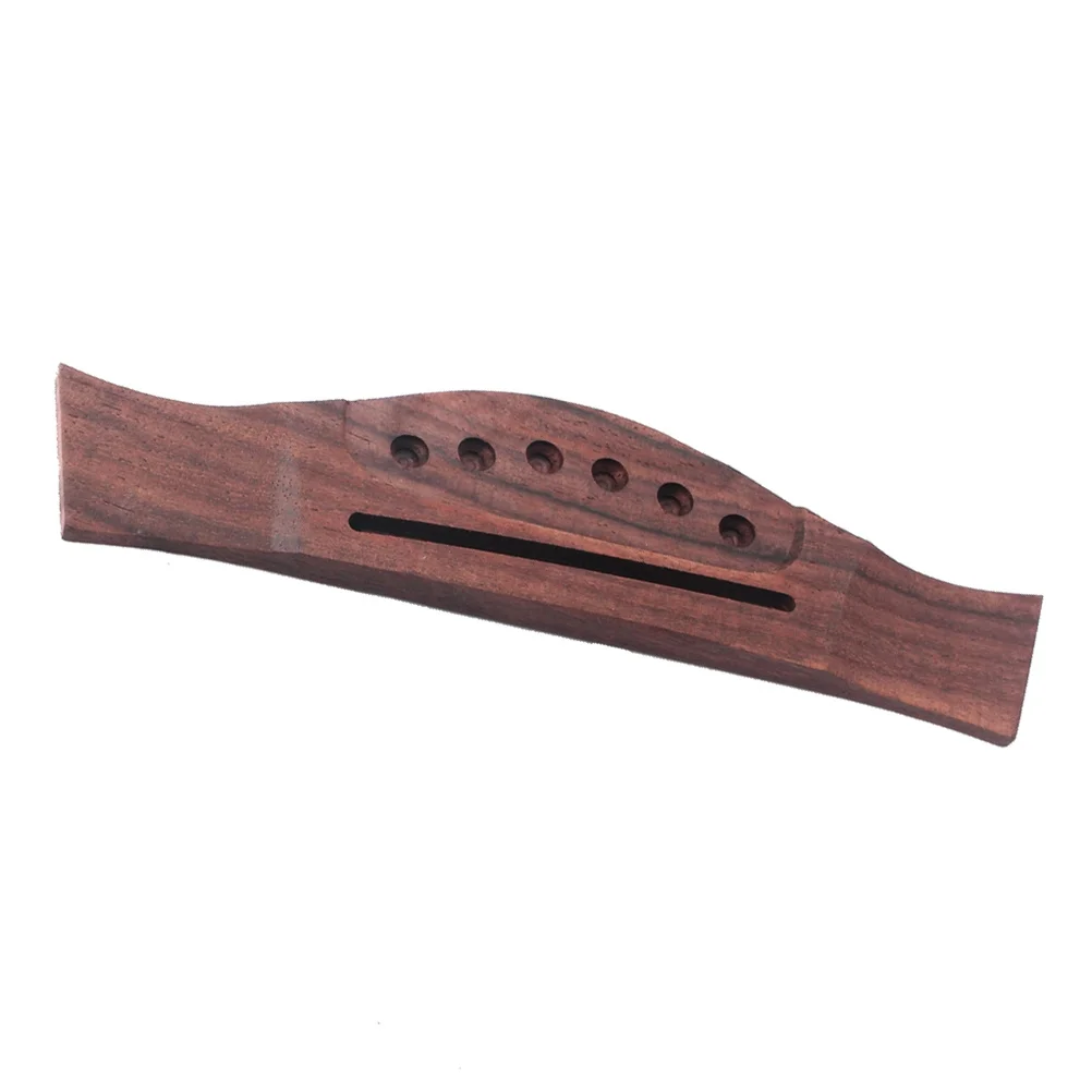 

6 Strings Saddle Thru Slotted Guitar Bridge Fishtail Shaped for Style Folk Acoustic Guitar Replacement Parts GO204
