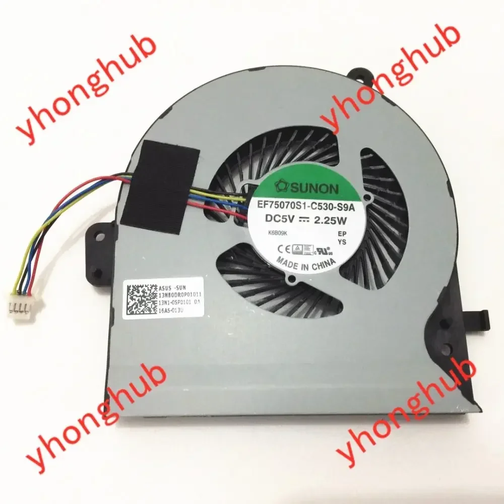 

SUNON EF75070S1-C530-S9A S5V S5VT DC 05V 4-Wire Server Cooling Fan