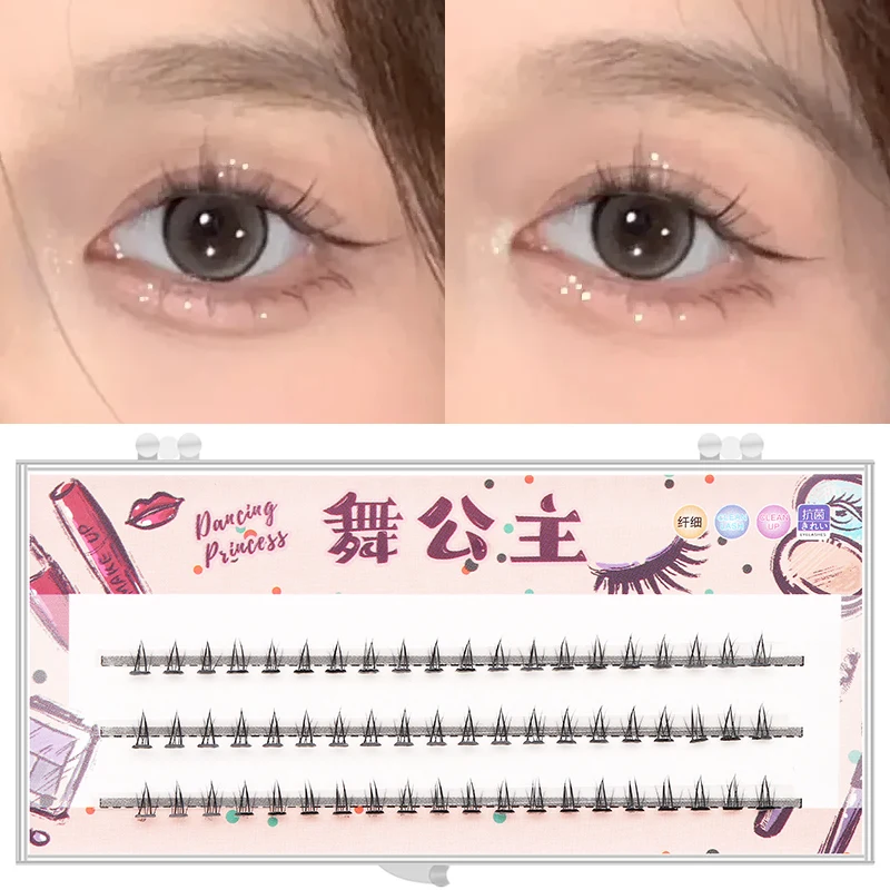 Manga Lashes 3 Reihen 3D Faux Nerz Wimpern Natürliche falsche Wimpern Anime Wimpern Weiches Licht Natürliche Wimpern Verlängerung Make-up – Detail 21