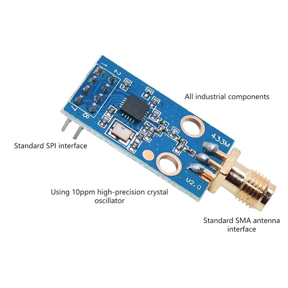 Arduino 387MHz-464MHz용 SMA 안테나 무선 트랜시버 모듈이 포함된 CC1101 무선 모듈