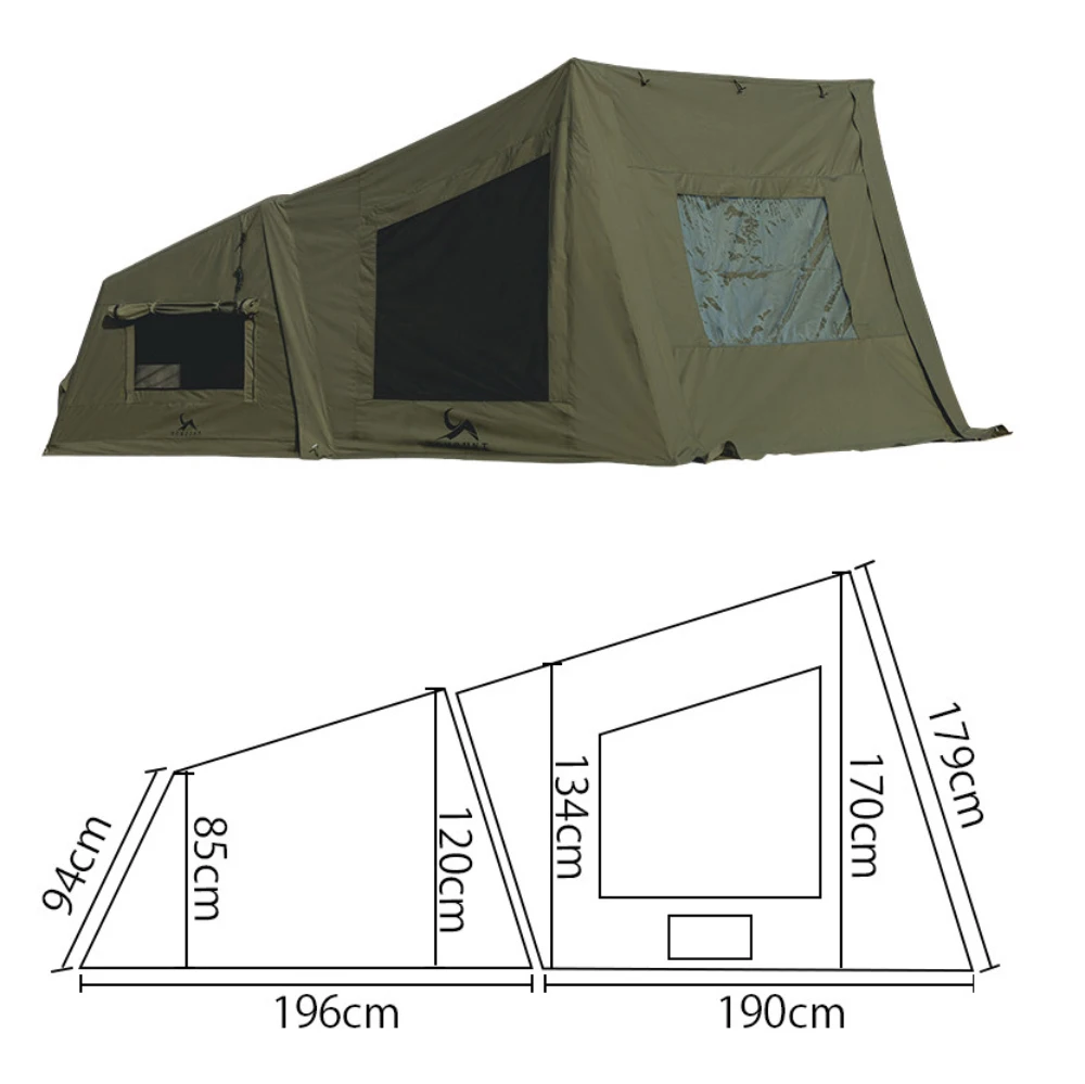 Automatic Inflatable Camping Tent Waterproof Flame Retardant Cotton Sleep Pod For Outdoor Hiking Picnic Party