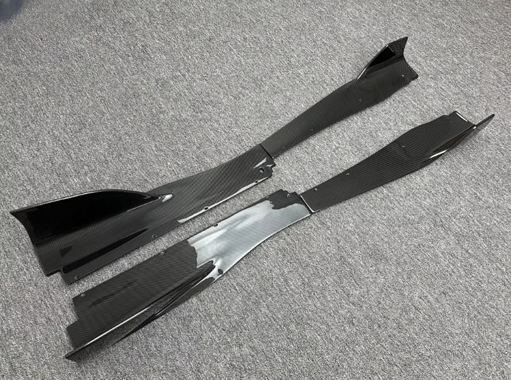 For McLaren 720S Retrofit Upgrade R Model Dry Carbon Fiber Side Skirt Threshold Spoiler Body Kit