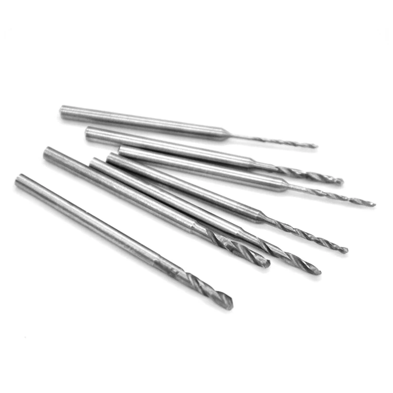 10PCS/lot 2.35mm Shank Twist Drill High Speed Steel Woodworking Hss Bit Iron Stainless Plastic Drilling Spiral Round 0.8-2.2mm