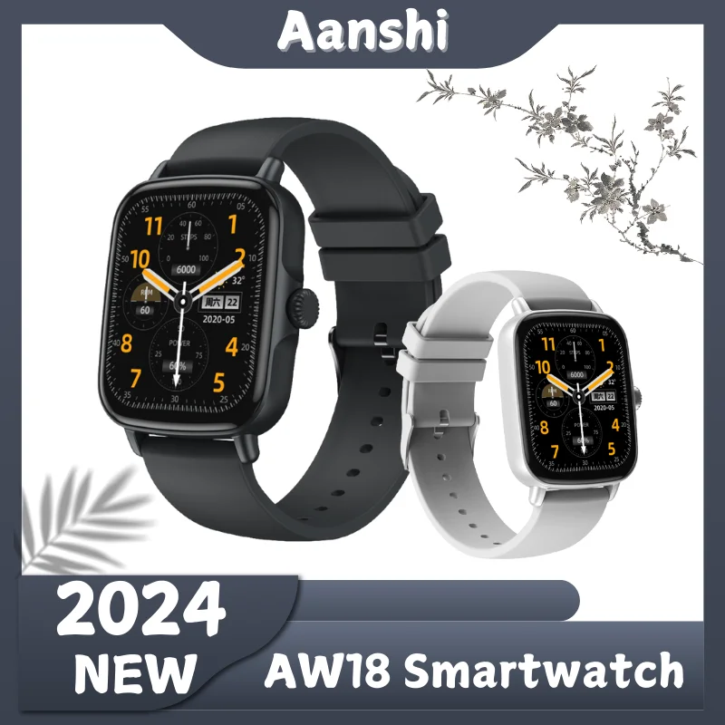 Aanshi As18 Women SmartWatch with Fitness Tracker Heart Rate Monitor Bluetooth Call  Sleep Tracker  Activity Tracker Men's Watch