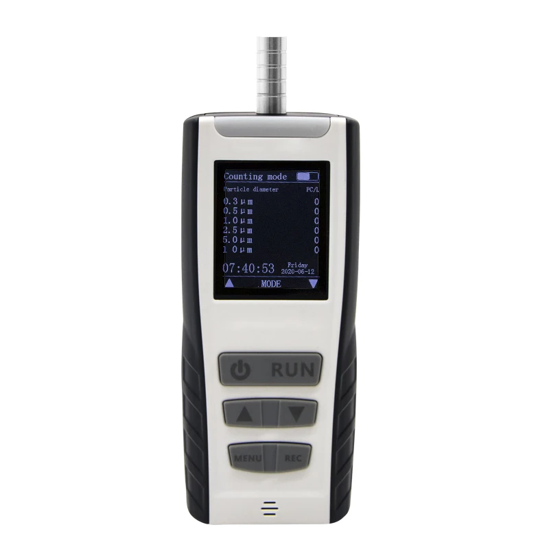 PM0.3/0.5/1/2.5/5/10 Dust Particle Counter 6 Channels Laser Airborne Dust particle Analyzer data logging air partucle analyzer