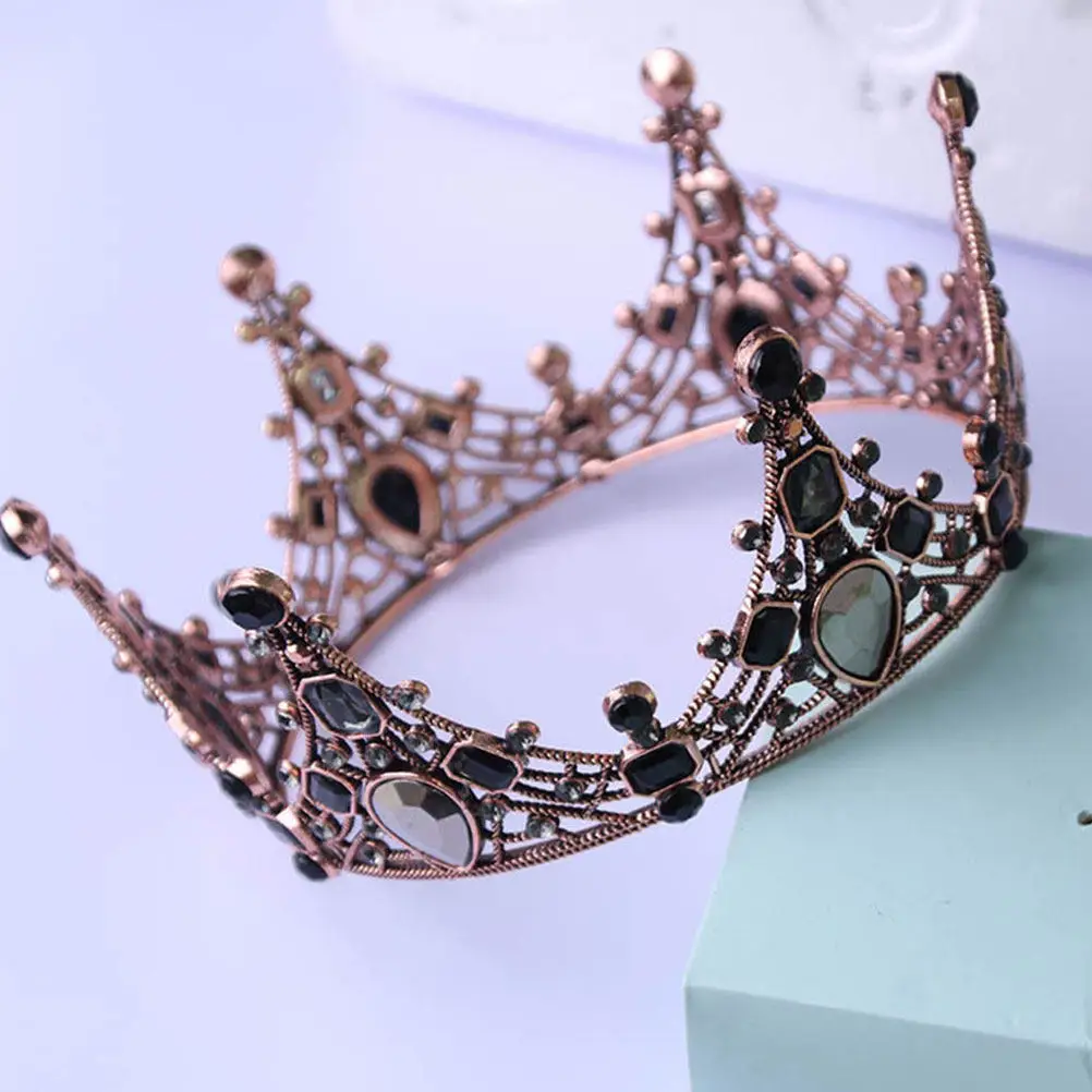 

1Pcs Alloy Crown Cake Topper Tiara Elegant Detailed Design for Birthday Wedding Party Dessert Decoration Bridal Headdress