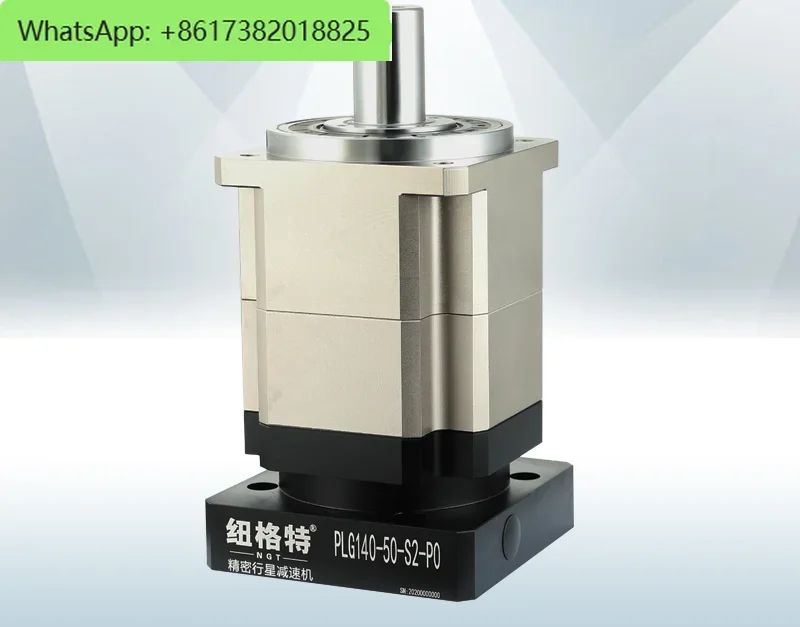 The high-precision helical planetary reducer is equipped with a high-torque 150180 high-power servo motor PLG140