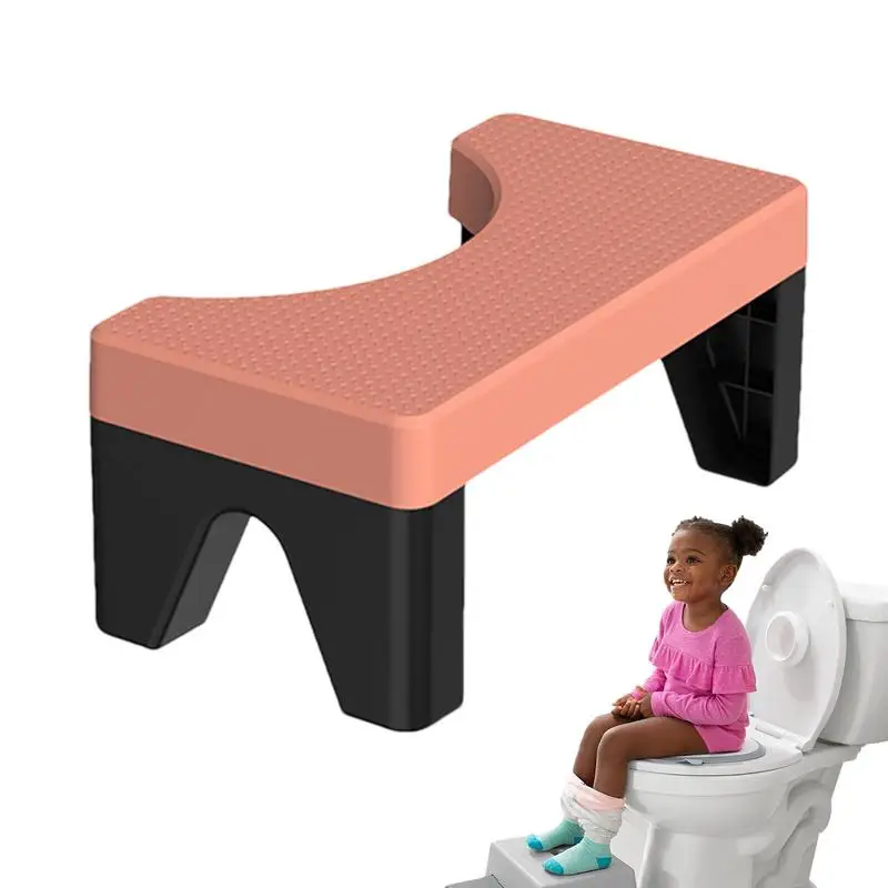 

Child Chair Foot Seat Rest Bathroom Toilet Squatty Step Stool Potty Squat Aid Helper Anti-slip Heightened Tool Child Chair Foot