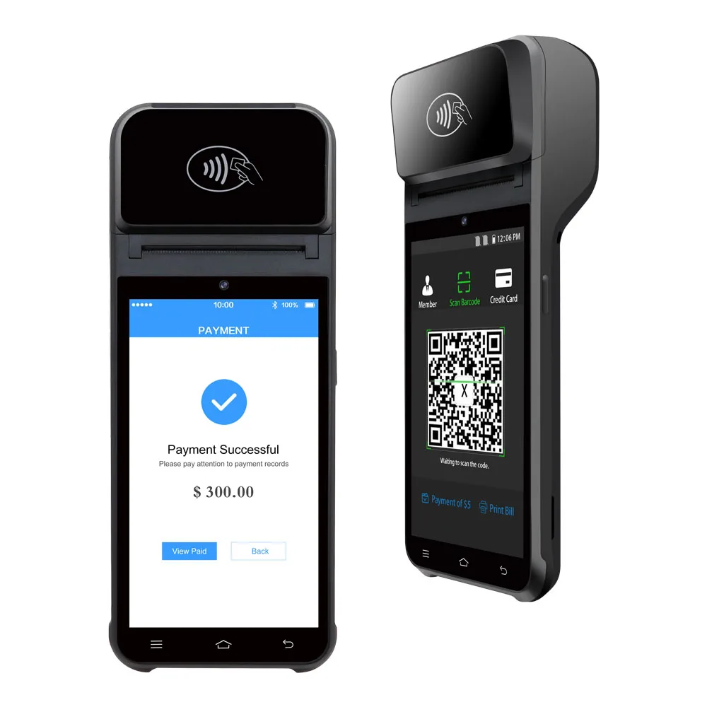 No Payment Software Included, NFC 4G WiFi POS Machine, Handheld Android Cash Register Terminal, Mobile Retail Point of Sale