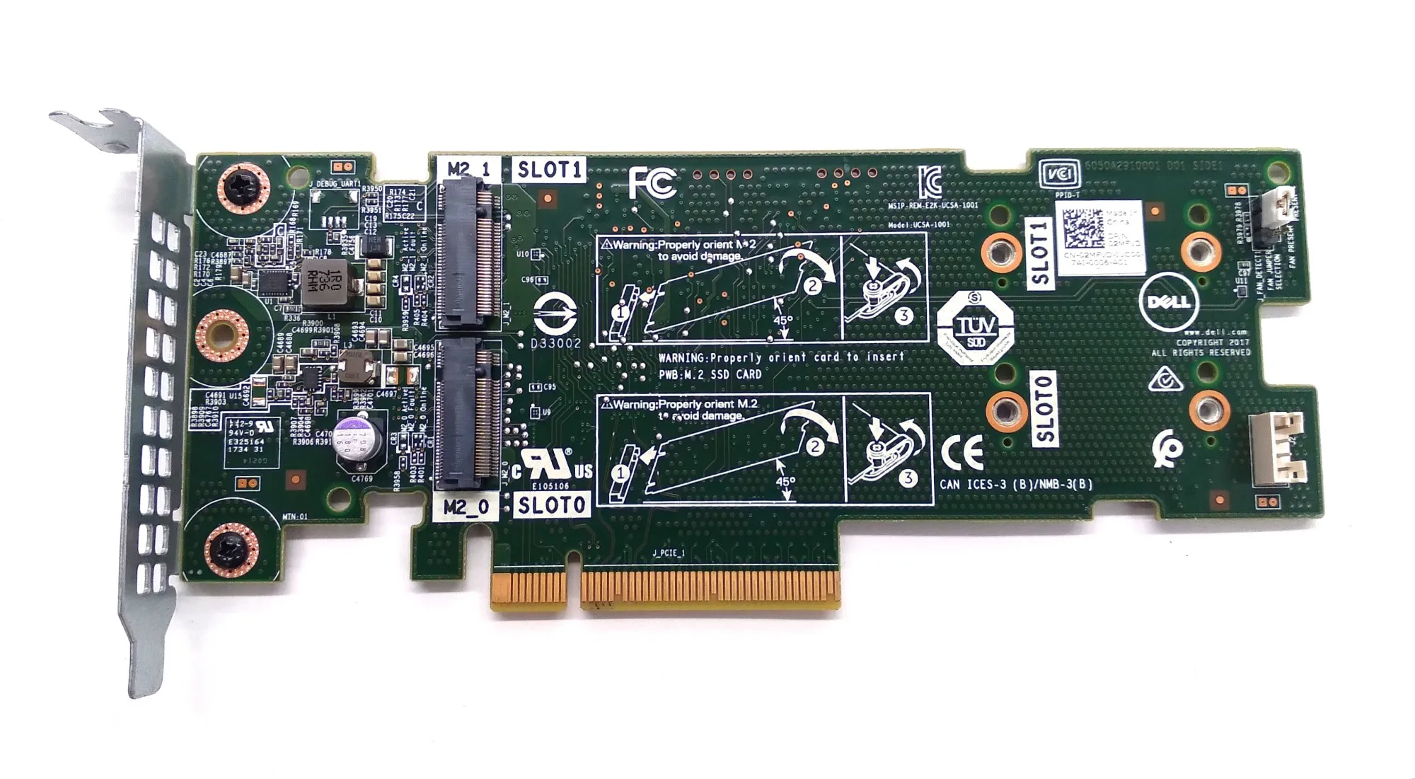 

Карта адаптера контроллера Dell BOSS-S1 2MFVD PCIe 2 x M2 слота — низкопрофильная — в употреблении — как новая
