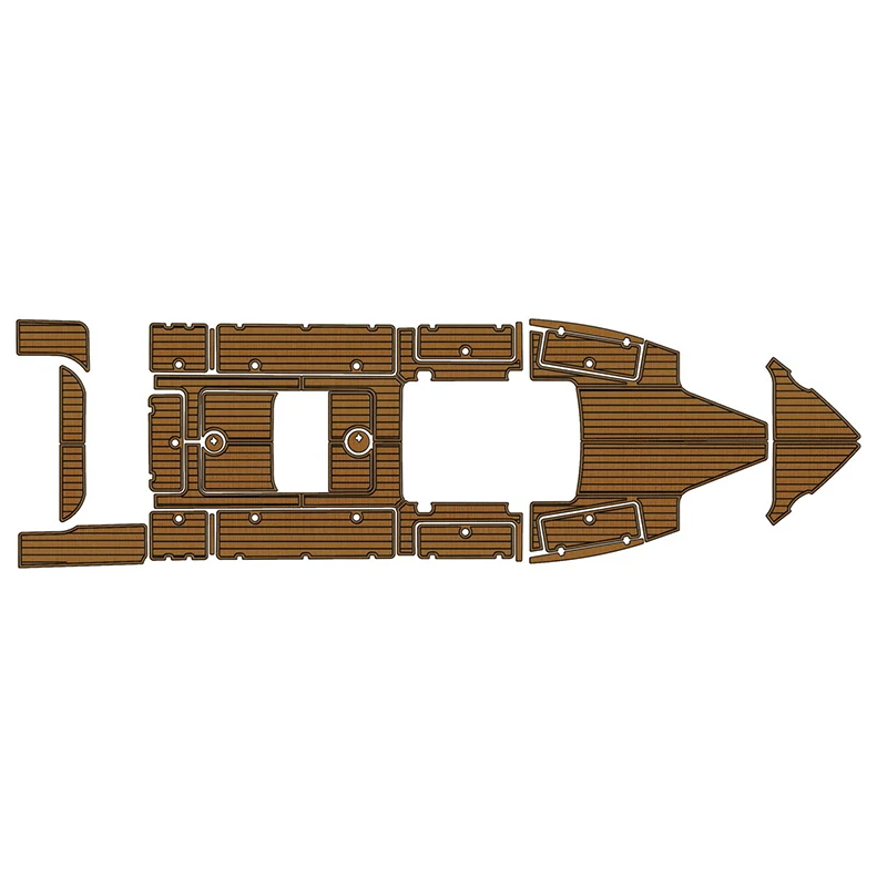 

Custom Eva Foam Sheet Teak Boat Flooring Mats Anti-slip Self-Adhesive Pads For 2017 Century 3200 Swim Platform Boat Accessories